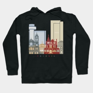 Phoenix skyline poster Hoodie